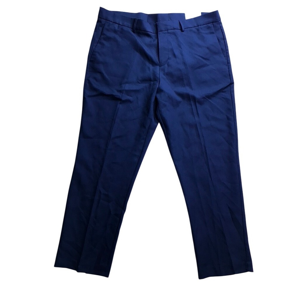 Perry Ellis Portfolio Dress Pants Mens 38x30 Blue Modern Fit Stretch Trousers